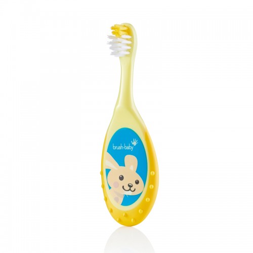 Brush-Baby Baby Non-Fluoride Strawberry Toothpaste (0-2 Years old) + FlossBrush 0-3 years